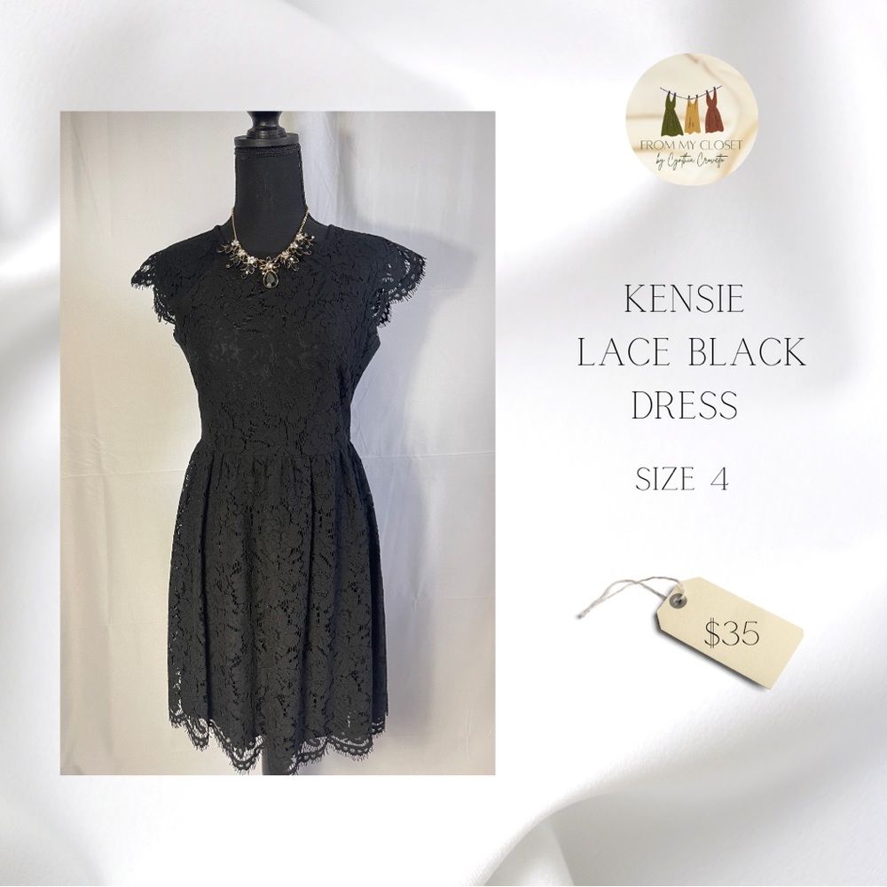 🛒DISPONIBLE 🛍️
✨NEW WOT KENSIE LACE BLACK DRESS✨ NEVER USE